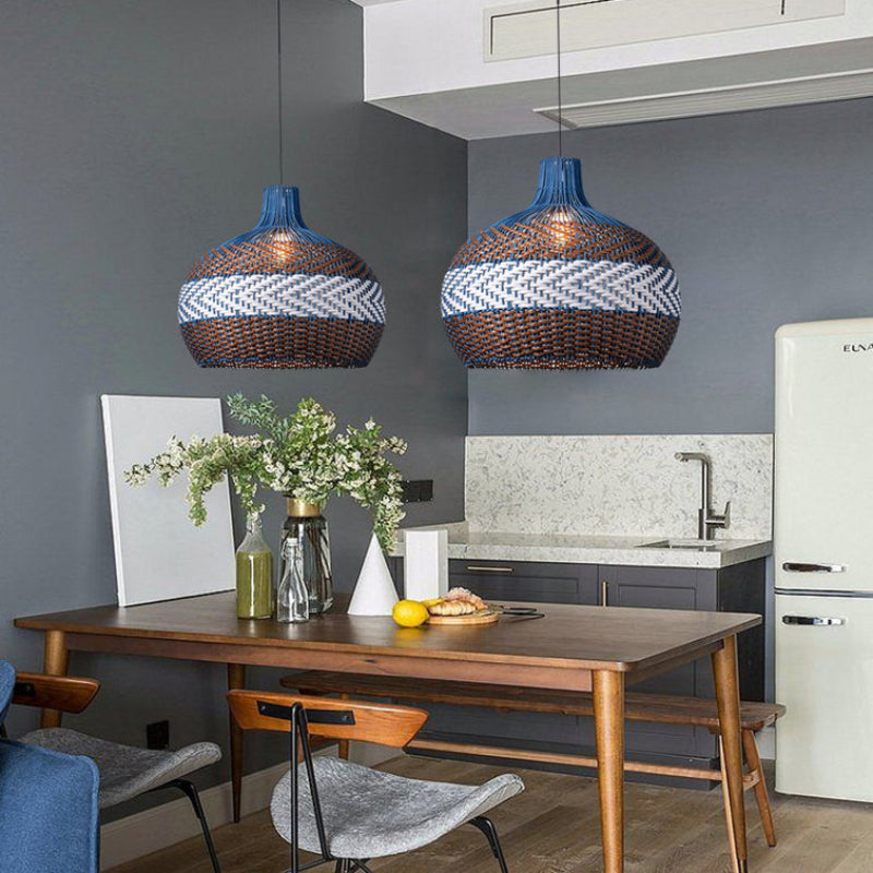 Handmade Light Rattan Dome Pendant Lampshade